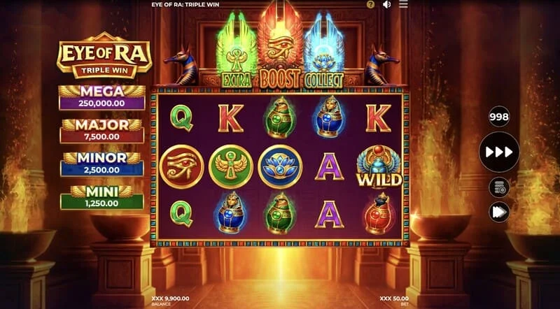 Eye of Ra Triple Win – Wild-kuvake rullilla